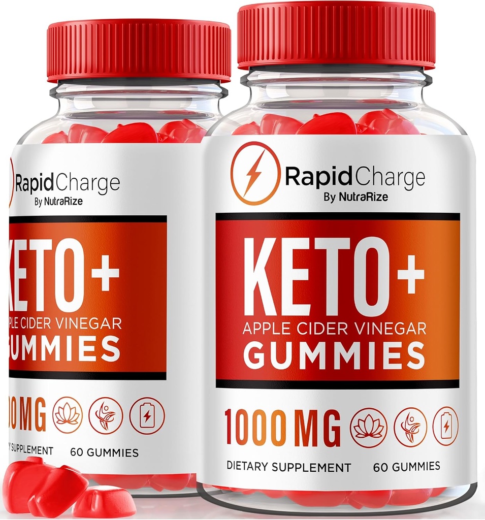 NutraRize (Pack of 2 Rapid Charge Keto + ACV Gummies to Support Global Health, All Natural Apple Sider Vinegar, Keto Plus ACV Gummy Formula, Gomitas Review (120 Gummies)