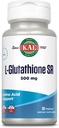 KAL L-Glutathione SR, Reducido Glutathione Suplemento, Alta Absorción Suplemento Antioxidante, Lab Verificado, 30 Servimientos, 30 VegCaps