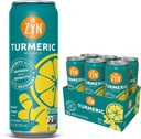 ZYN Turmeric Wellness Drink (6 Pack), Lemon Ginger Flavored Turmeric Curcumin Drink with Black Pepper, No Añadido Sugar, Low Carb & Low Calorie Drink, Clean Alternative