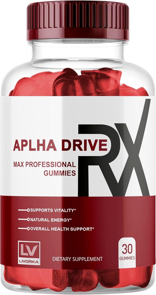 LIVORKA Alpha DriveRX Gummies, Alpha DriveRX Advanced Formula, Alpha DriveRX Gummy, Alpha DriveRX, Alpha DriveRX Pills Capsules 30 Gummies por 1 Mes