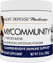 Host Defense MyCommunity Powder - 17 Especies Blend Mushroom Supplement for Immune Support - Extract with Lion's Mane, Reishi, Chaga, Cordyceps, Turkey Tail &amp; More - 100g (66 Servings)*
