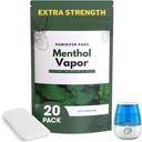 Extra Strength [20 Pack] Menthol Eucalyptus Humidifier Pads - Universal Vapor Pads for All Vks, Crane, Other Models - Vapopads Replacement - Natural Waterless Vaporizers Pads - Cold/Flu Symptoms