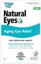 The Relief Products Natural Eyes Aging Eye Relief - 100% Natural Active Ingredients - Fast Dissolving Tablets for Eye Health, Poor Night Vision, Tired Eyes, Dryness and Redness 48Ct