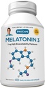 ANDREW LESSMAN Melatonin-3 mg - 240 cápsulas - niveles fisiológicamente equilibrados para promover naturalmente el sueño reparador. Regula Daily Circadian Rhythm. Facilita el sueño. No mañana Hangover
