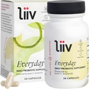 LiiV Premium Todos los días Probiótico para el soporte digestivo &amp; inmunológico, Pure S. boulardii para hombres de mujeres, 5 millones de UF, equilibrio microbioma saludable – 30 cápsulas vegetarianas