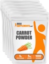 BulkSupplements.com Carrot Powder - Superfood Powder Supplement, Carrot Supplement - for Smoothies & Baking, Vegan & Gluten Free, 5g per Serving, 5kg (2,2 libras) (Pack of 5)