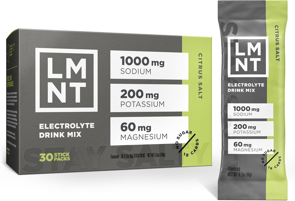 LMNT Zero Sugar Electrolytes - Citrus Salt ← Bebida Mix