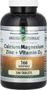 Fórmulas Increíbles Magnesio de calcio Zinc + Vitamina D3 Suplemento TENIDO 500 Tablets ← No-GMO TENIDO Gluten-Free TEN Made in USA