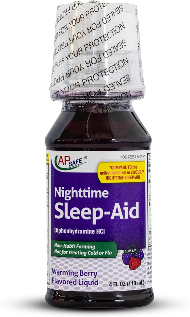 Líquido para dormir nocturno para adultos, seguro AP