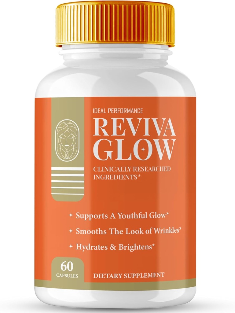 Reviva Glow Capsules, RevivaGlow apoya las píldoras naturales saludables y de alumbramiento - Fuerza máxima, Reviva Glow Vitamina Suplemento Apoyo Píldoras, RevivaGlow Support Capsules Reseñas (60 cápsulas)