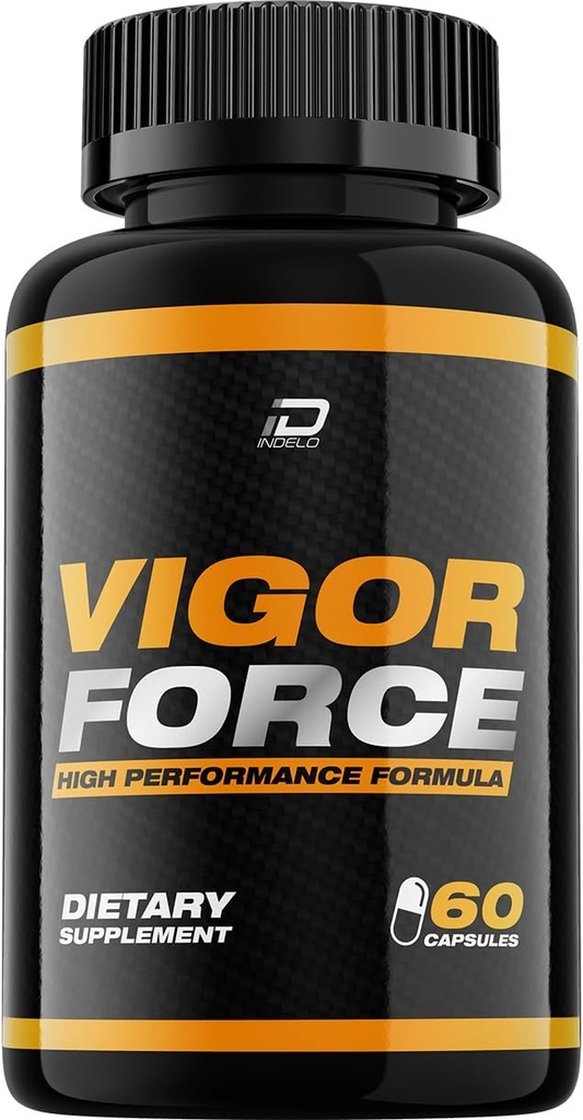 Fuerza de Vigor para Hombres Capsules, Píldoras de Fuerza de Vigor, Fórmula avanzada, Vigor Fuerza Suplemento dietético, Vigor Fuerza Todos los Reseñas de la Fórmula de Apoyo Natural (1 Pack – 60 Cápsulas)