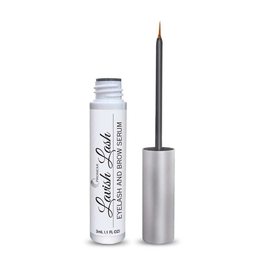 Hairgenics Lavish Lash – Eyelash Growth Enhancer & Brow Serum with Biotin & Natural Growth Peptides for Long, Thick Lashes and Eyebrows! Dermatólogo Certified, Cruelty Free " Hypoallergenic.