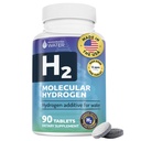 Tablas de Agua Hidrogenada con Magnesio - Suplementos H2 Apoyo Energía Normal, Cerebro, Salud Cognitiva, No Gluten Libre - 90 Servimientos