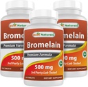 Mejores Naturales Bromelain 500mg 120 Tabletas (120 Cuenta (Pack of 3))