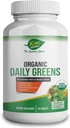 Ecologic Daily Greens with Organic Fruits & Veggies – USDA Certified, Non-GMO, Vegan – Superfoods On-The-Go Tablets for Immune Support, Antioxidants & Energy