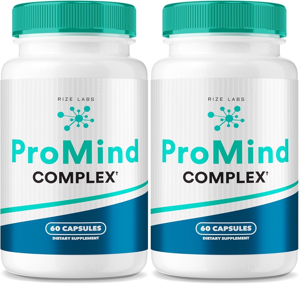 rize labs ProMind Complex Supplement, Organic Memory Supporting Formula, ProMind Complex to Strengthening The Brain, ProMind Complex Usado para Boost Memory, Pro Mind Reviews (120 cápsulas) (Pack of 2)