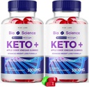 rize labs - Bio Science Keto Plus Gummies for Weight Loss, Extra Strength, Advanced Formula Incluye Apple Cider Vinegar Gummies (120 Gummies) (Pack of 2)