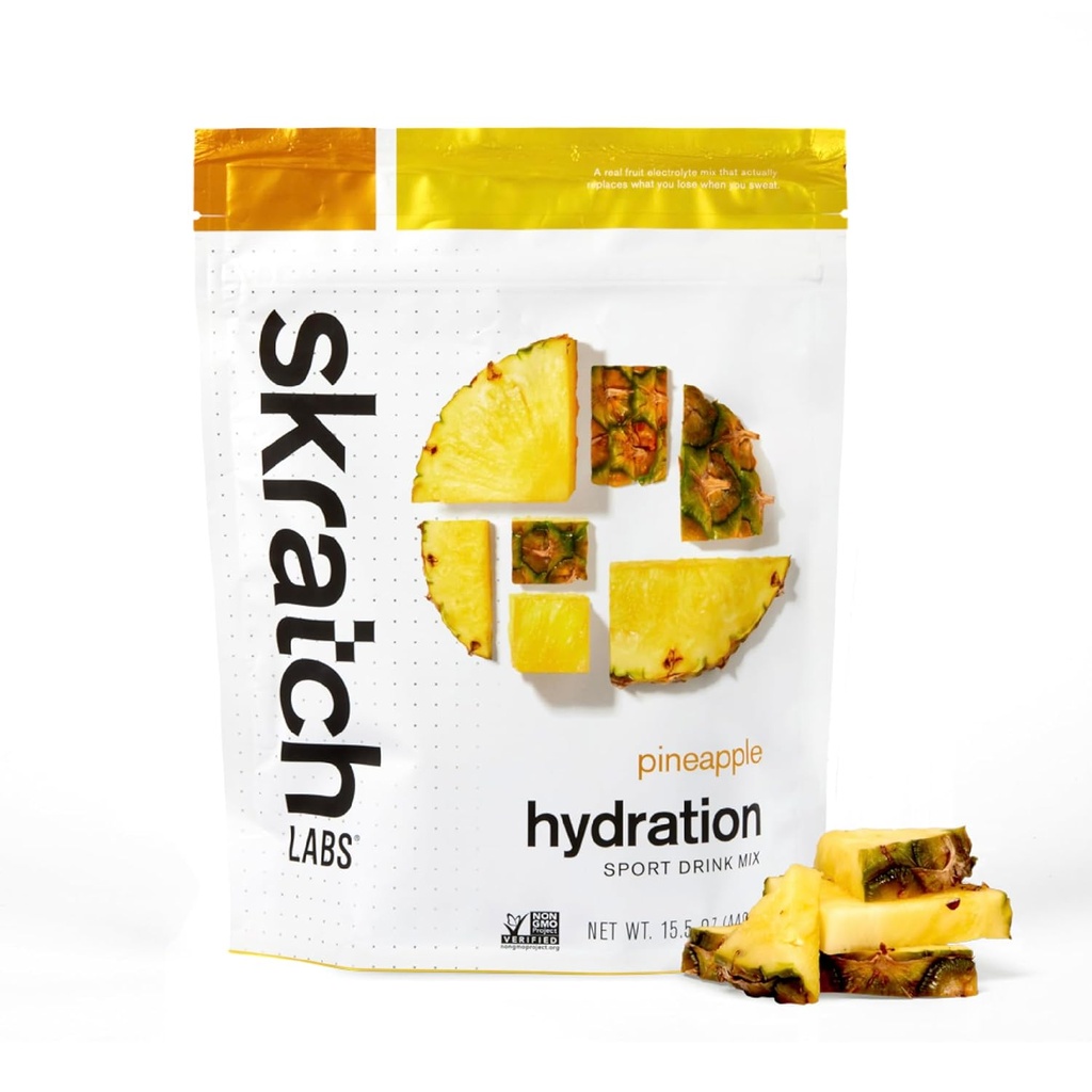Skratch Labs Hydration Powder ← Sport Drink Mix ← Electrolytes Powder for Exercise, Endurance, and Performance ← Pineapple 20 Servings ← Non-GMO, Vegan, Kosher