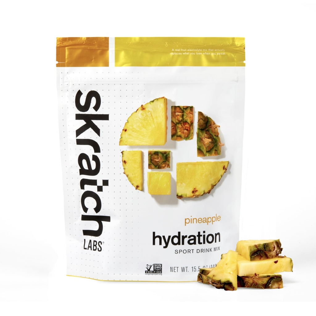 Skratch Labs Hydration Powder ← Sport Drink Mix ← Electrolytes Powder for Exercise, Endurance, and Performance ← Pineapple 20 Servings ← Non-GMO, Vegan, Kosher