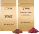 PURE Original INGREDIENTES Chasteberry Extract and Raspberry Fruit Powder Bundle, 1 lb Cada, Libre de gluten, No GMO