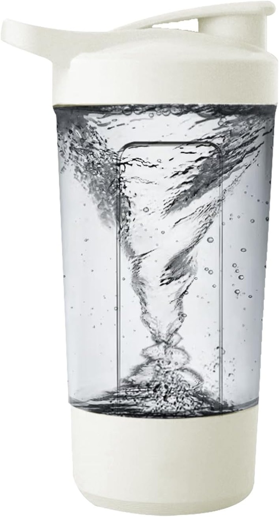 HOTSEVEN Premium Electric Protein Shaker Bottle, Hecho con Tritan - BPA Gratis - 14 oz Vortex Portable Mixer Cup / USB Recargables Shaker Cups for Protein Shakes