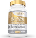 Ultimate CoQ10 UBIQUINOL 100mg - Más de 4X Más Eficaz: Absorción Máxima &amp; Potency - Non-GMO/Soy Gratis - Kaneka Ubiquinol - 60 Liquid Softgels