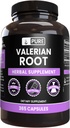PURE ORIGINAL INGREDIENTES Valerian Root (365 capsules) No hay magnesio o rifles de arroz, siempre puro, Lab Verified