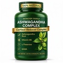 Complejo de Ashwagandha 800mg con GABA, L-Theanine &amp; B6 – Soporte Adaptogénico para calma, enfoque " – 60 cápsulas – más fuerte que 600 mg - No GMO, libre de gluten
