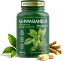 Complejo de Ashwagandha 800mg con GABA, L-Theanine &amp; B6 – Soporte Adaptogénico para calma, enfoque " – 60 cápsulas – más fuerte que 600 mg - No GMO, libre de gluten