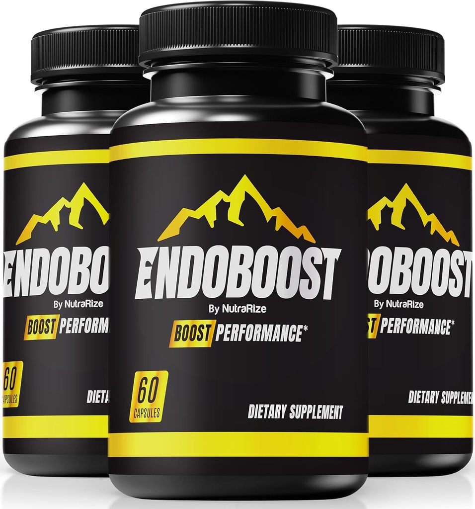 (3 Pack) Endoboost for Men - (Oficial) Endoboost Performance, Endo Boost Supplements, Endoboost Boost Capsules, Endobost Reviews for Health Pills Pro Advanced Formula (180 cápsulas)