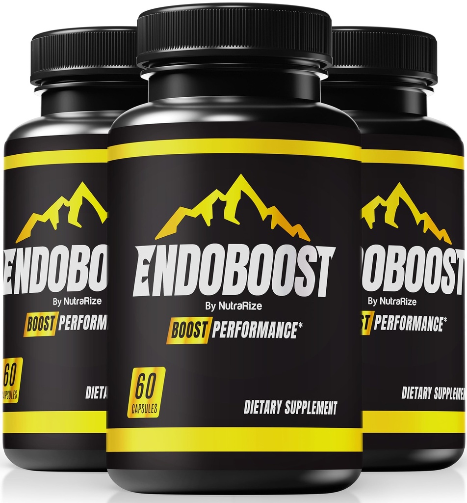 (3 Pack) Endoboost for Men - (Oficial) Endoboost Performance, Endo Boost Supplements, Endoboost Boost Capsules, Endobost Reviews for Health Pills Pro Advanced Formula (180 cápsulas)