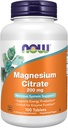 AHORA Suplementos de alimentos, Citrato de magnesio 200 mg, Función de enzima*, Soporte del sistema nervioso*, 100 tabletas