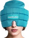 Migraña &amp; Headache Relief Ice Cap, 2 Horas Larga Terapia fría Wearable &amp; Washable Form Fitting Ice Hat for Sinus & Stress Relief, Puffy Eyes, Severe Migraines, Chemo