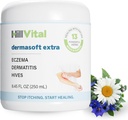 HillVital Eczema Cream for Kids - Hidrating Moisturizer for Adults, Herbal Baby Eczema Relief, Itch Relief Hives Treatment, Anti Itch Lotion and Seborrheic Dermatitis Balm 8.5 fl oz
