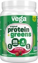 Vega Protein y Verdes Protein Powder mixto de Berry (11 servidos) 25g Protein vegetal con base de verduras, Vegan, No GMO, Pea Protein para Mujeres y Hombres, 1.2lbs