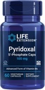 Pyridoxal 5'-Phosphate Caps—Vitamin B6, 100 mg, Bioactive B6 for Cardiovascular, Kidney & Nerve Health—Gluten-Free, Non-GMO, Vegetarian—60 Vegetarian Capsules
