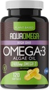 Ultimate Strength Plant Based Omega 3 Suplemento, Vegan Omega 3 Suplemento, Orgánica Omega3 Fatty Acids EPA & DHA Suplementos de Cold Pressed Algae Oil, Omega3 Algae Based Suplementos, 120 Softgels