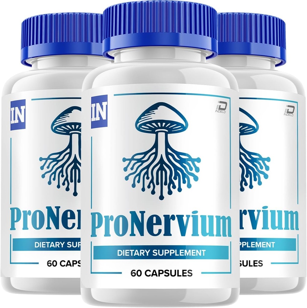 Pronervium Nerve Health Support Pills, Pronervium Reviews, Pronervium Nootropic Advanced Formula, Pronervium All Natural Focus Suplemento, Pronervium Brain Support Reviews (3 Pack - 180 Capsules)