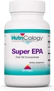 Nutricology Super EPA - Omega 3 Suplemento, Fish Oil Concentrate, EPA, DHA, Omega 3 Fatty Acids, Sustentably-Sourced Anchovies, Softgels - 60 Count