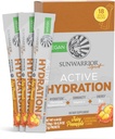 Sunwarrior Hidration Powder Electrolyte Packets Powder B12 Elderberry ¦ Juicy Pineapple Flavored 18 Stick Packs 126g Pouch  durable Vegan and Plant-Based Sugar Free