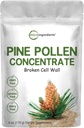 Micro Ingredientes Pure Pine Pollen Powder, 6 onzas, Wild Harvest an Broken Cell Wall, Supports Immune System Health, Boost Energy, Antioxidant & Androgenic, No GMOs, Vegan Friendly