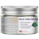 Crema ecológica de Yam silvestre para las mujeres - Cómoda de piel relajante, ingredientes naturales, 120g