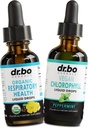Lung Detox Respiratory Health Drops " Chlorophyll Liquid - Organic Respiratory Supplements Herbal Lung Cleanse Mullein for Lungs Bronchial Support - Chlorophyll Drops Odor Cleanse Internal Deodorant