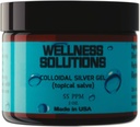 Colloidal Silver Gel - Wellness Solutions - Topical Gel - Vegan & Gluten Gratis - 2 oz..-L8