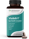 LifeSeasons Visibili-T with Bone Densi-T - Eye Health & Vision Support Supplement - Lutein, Chromium, Carrot Root, Bilberry, Ginkgo Biloba, Grape Seed Extract, Lycopene, Vitamin A aún más - 120 Capsules