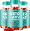(3 Pack) Ketolicious Keto ACV Gummies, Ketolicious Gummys Advanced Formula 1050MG, All Natural Premium Plus Apple Cider Vinegar Gummy Maximum Strength Gomitas Reseñas, 180 Gummies para 3 meses