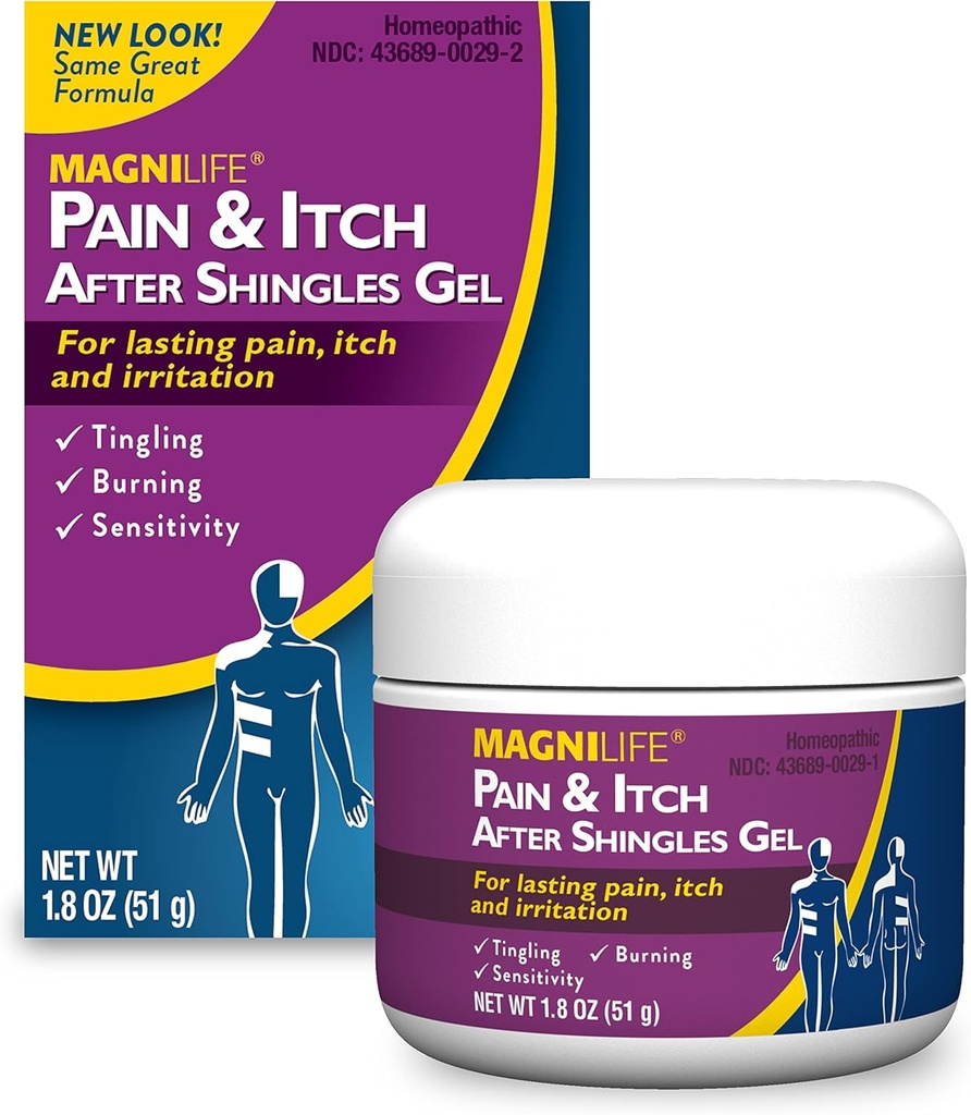 MagniLife Dolor y Itch Relief Gel, Alivio Naturalmente Tingling, Irritación y Sensibilidad con Jasmine y Mezereon - 1.8oz