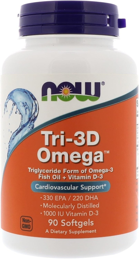 Ahora Comida Ahora Comida, (3 Pack) Tri-3D Omega, 330 EPA/220 DHA, 90 Softgels