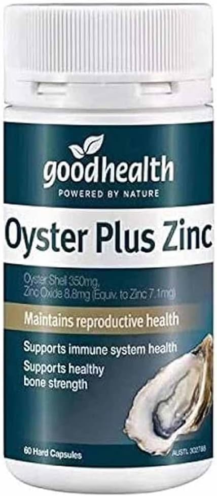 Goodhealth Oyster Plus – 60 cápsulas – Suplemento de Nutrientes Marinos con zinc y Taurina para la Salud y la Vitalidad – Soporta la curación inmune y reproductiva
