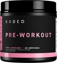 Kaged Original Pre Workout Powder ← Pink Lemonade ← Pre-Workout with Creatine, Beta Alanine, L-Citrulline, BCAAs tención 274 mg Orgánica Caffeine ← Pre Supplements for Men &amp; Women TEN 20 Servings